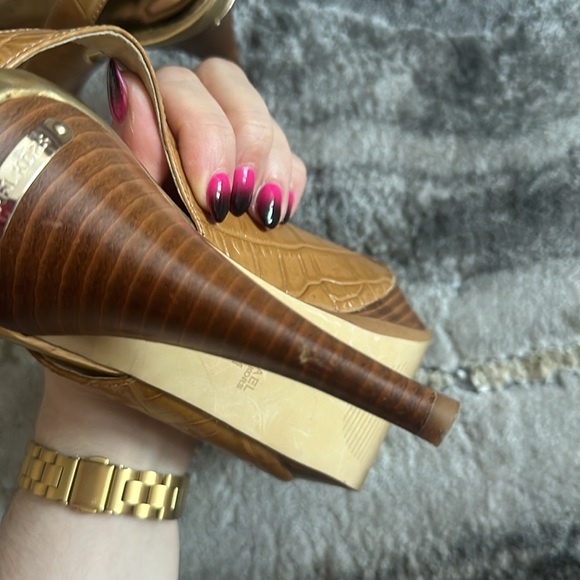 Michael Kors sling back open toe high heel pump - Picture 6 of 6